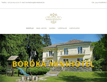 Tablet Screenshot of borokahotel.hu